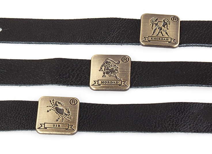 دستبند چرمی ماه تولد