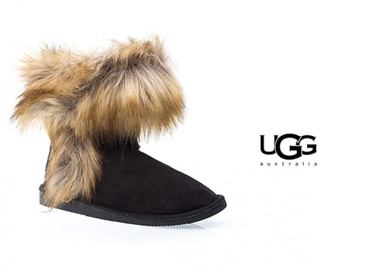 نیم بوت خزدار طرح UGG