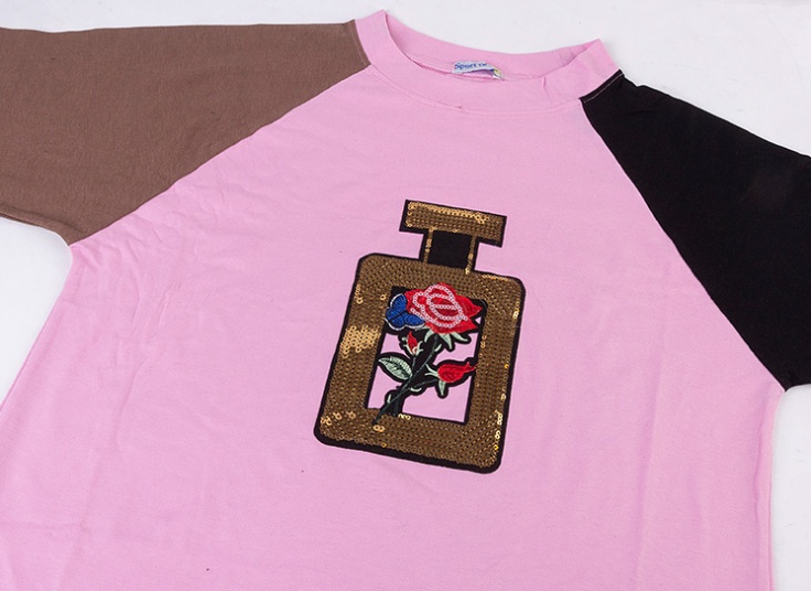 بلوز زنانه گره ای طرح Perfume