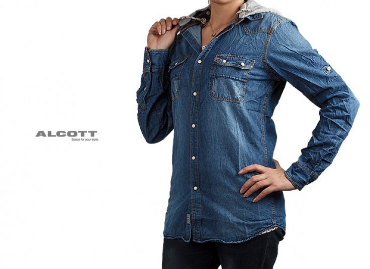 شومیز جین کلاهدار ALCOTT