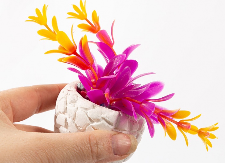 گلدان تزئینی طرح سنگی