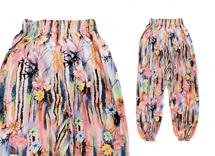 شلوار اسلش دخترانه آبرنگی