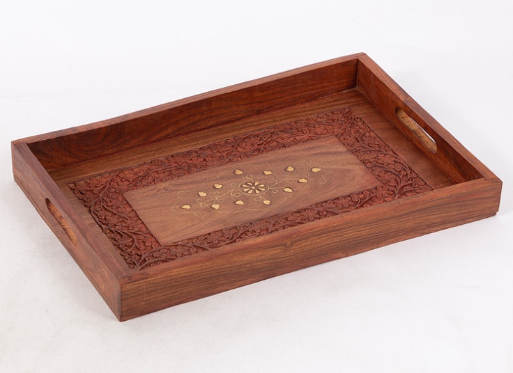 سینی پذیرایی چوبی