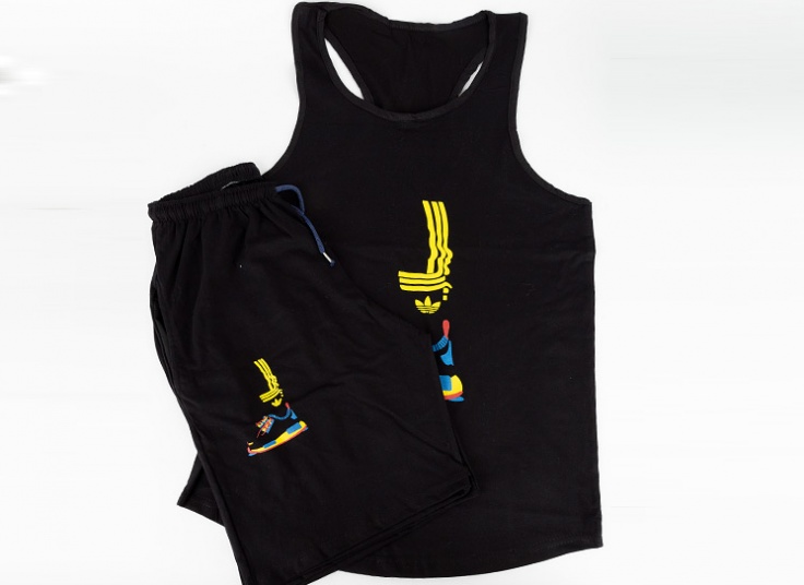 ست رکابی شلوارک مردانه Adidas