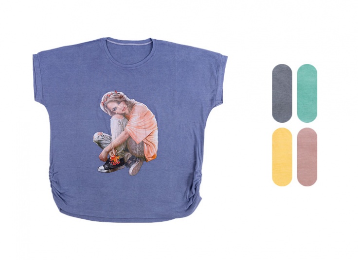 تاپ زنانه طرحدار کد 14815