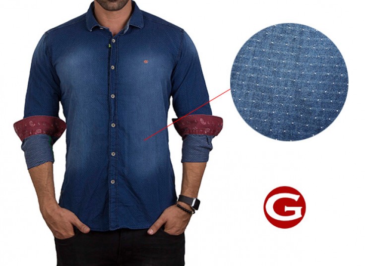 پیراهن مردانه طرح جین GulfBird