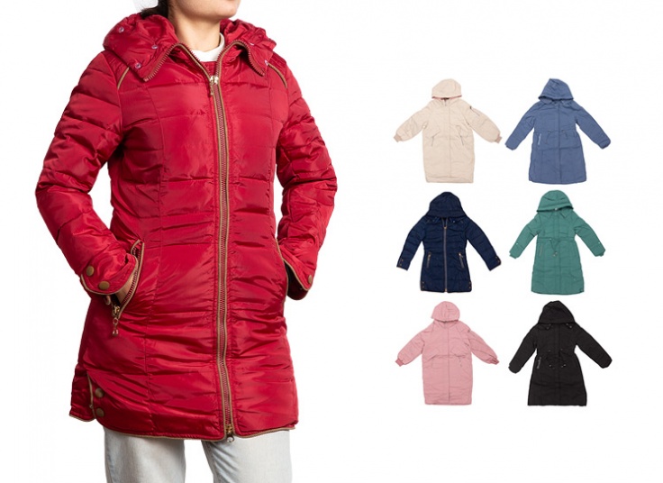 کاپشن زنانه کلاه دار