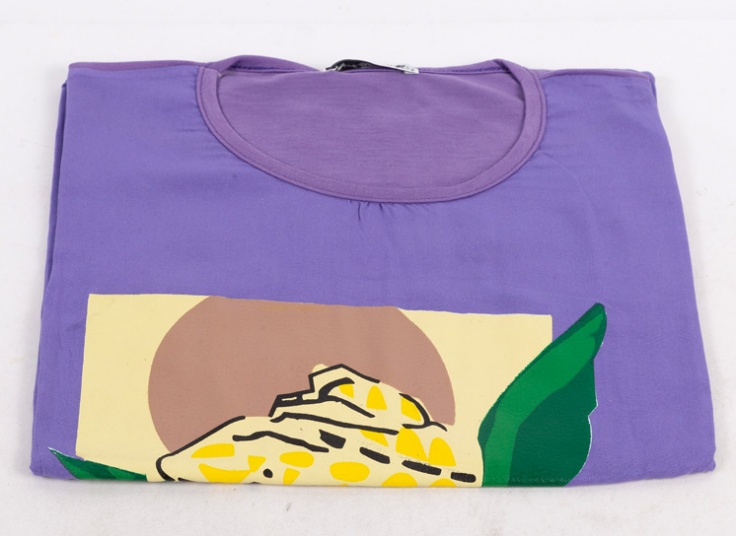 تاپ آستین افتاده چاپدار