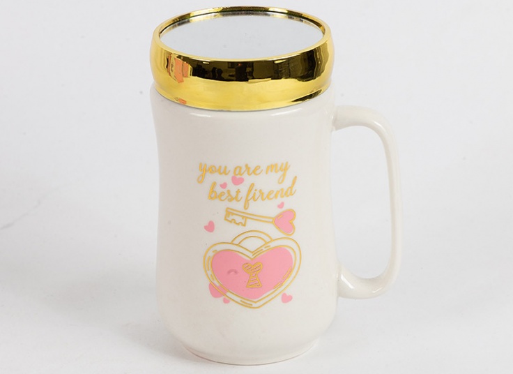 ماگ درب دار آینه ای