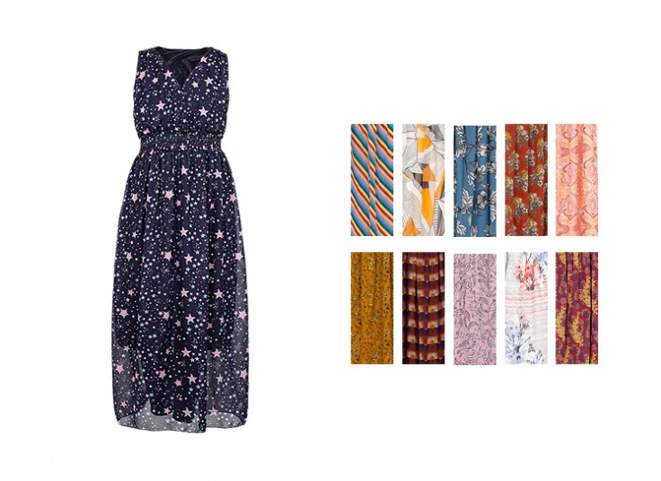 پیراهن ساحلی حریر زنانه