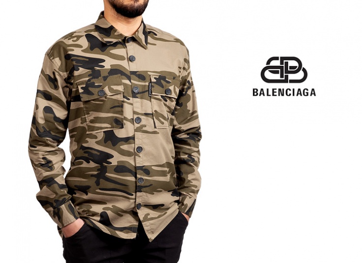 پیراهن آستین بلند چیریکی طرح Balenciaga