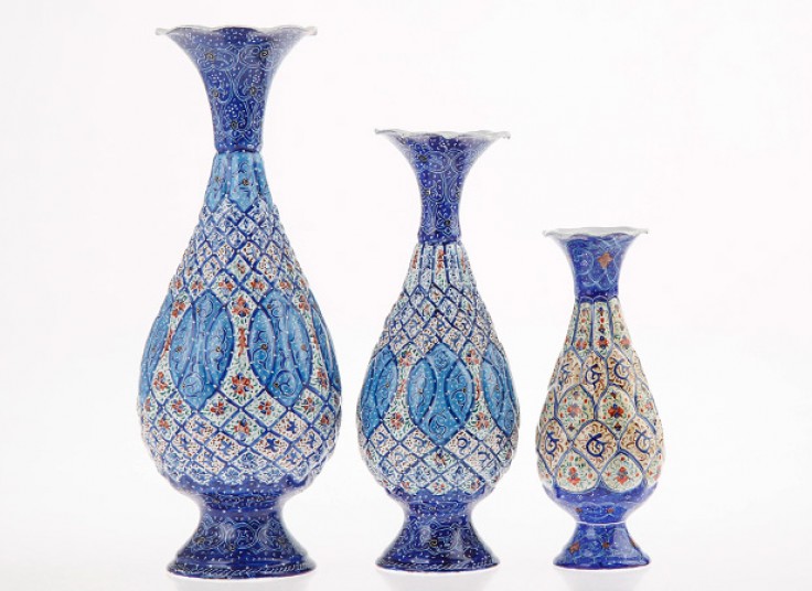 گلدان میناکاری