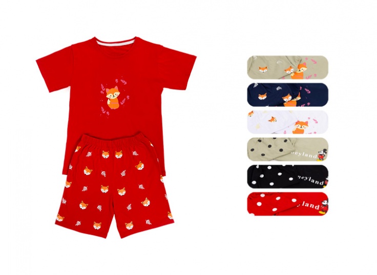 ست تیشرت شلوارک راحتی زنانه