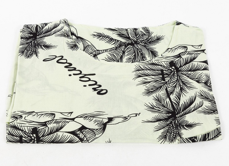 بلوز نخی سایز بزرگ جیب دار