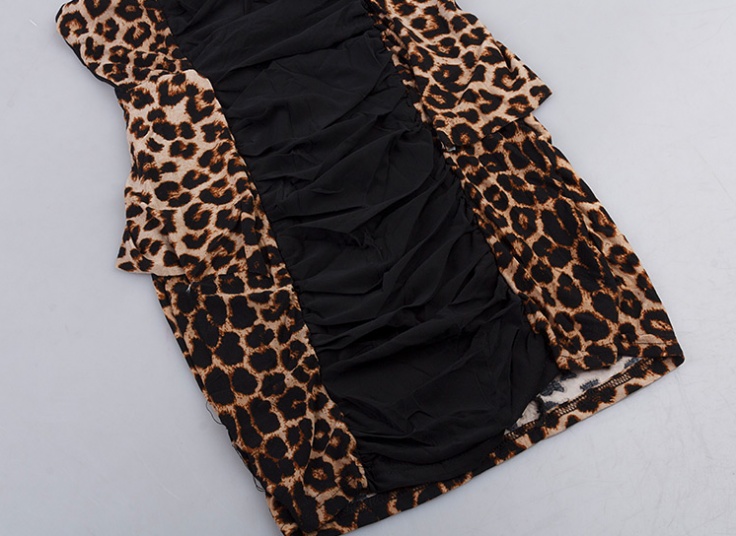 پیراهن کوتاه پلنگی زنانه Ding Yu