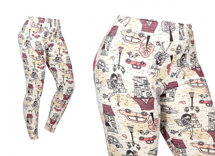 شلوار ساپورت طرحدار