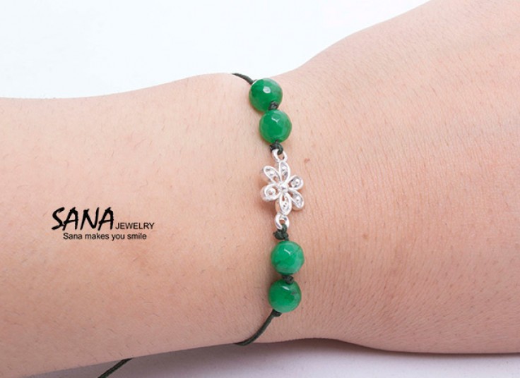 دستبند نقره جواهرسازی SANA