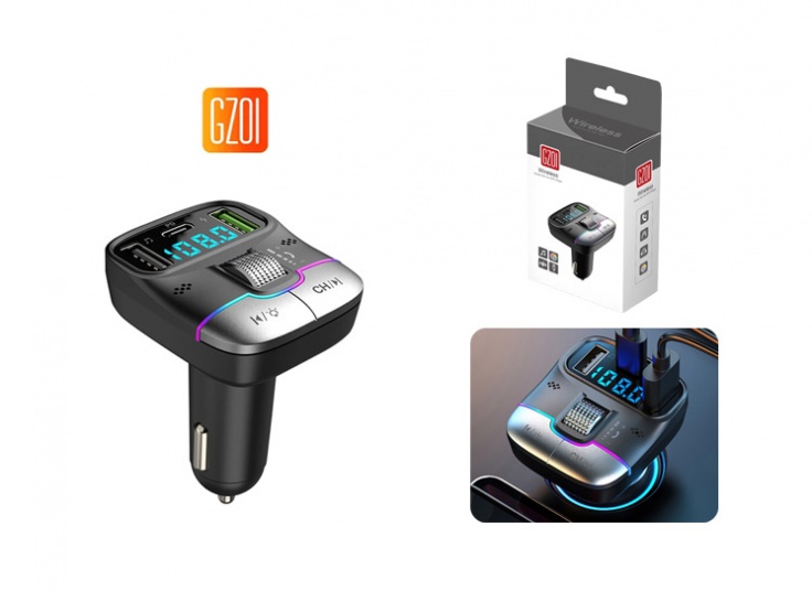 شارژر فندکی و FM Player خودرو GZ01