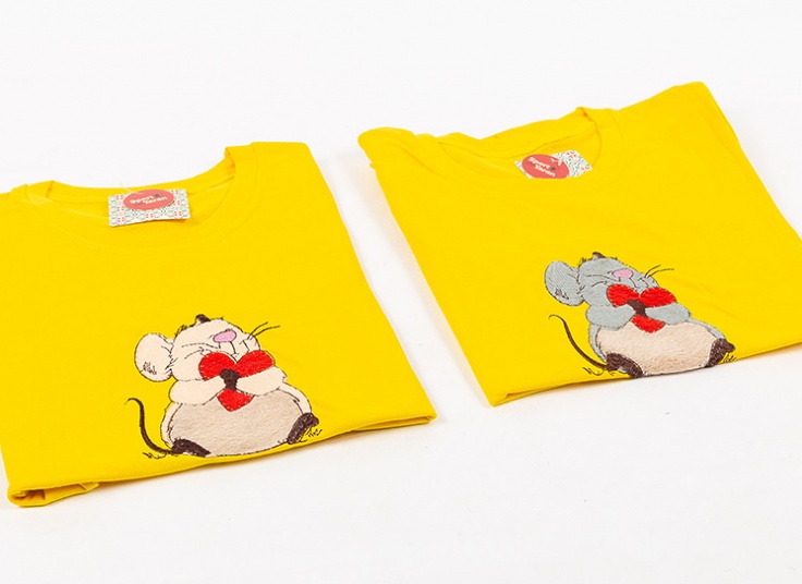 تیشرت زنانه تکه دوزی Mouse