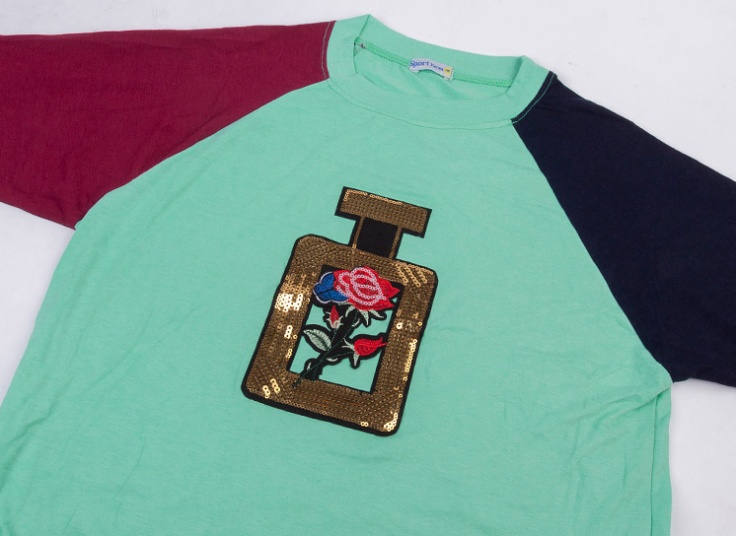 بلوز زنانه گره ای طرح Perfume