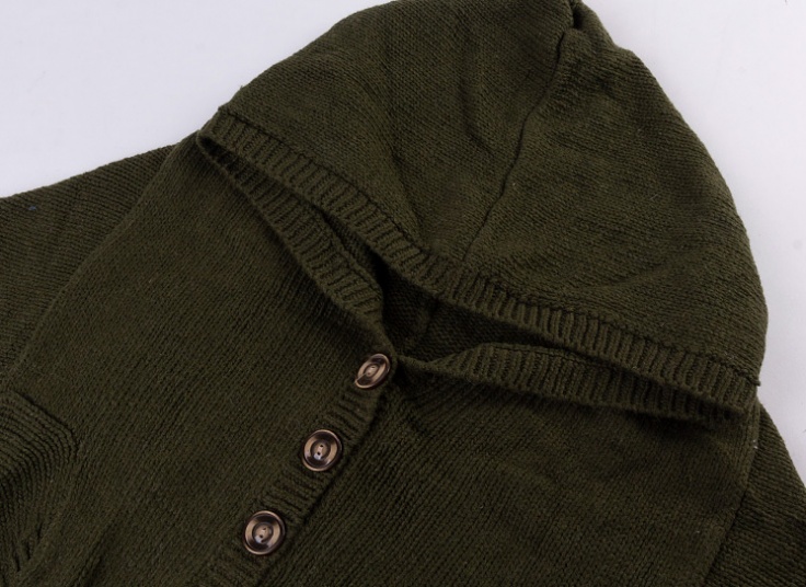 ژاکت بافت زنانه کلاه دار