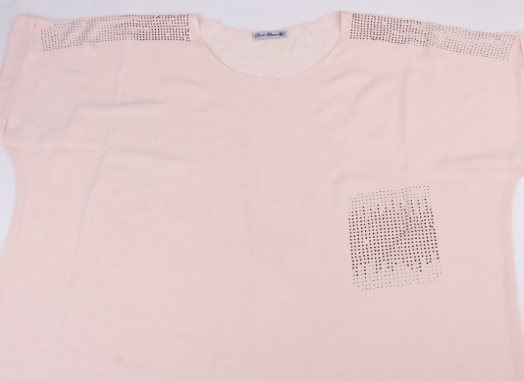 تیشرت حریر کرپ سایز بزرگ jewelled