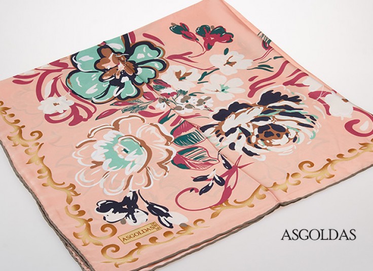 روسری دست دوز ابریشم ASGOLDAS