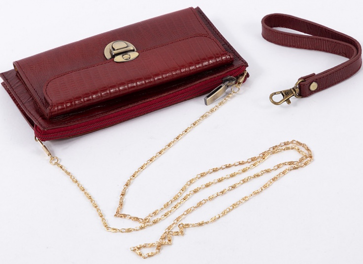 کیف دستی دوشی چرم زنانه طرح لزار