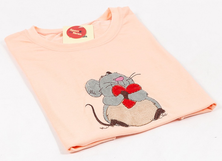 تیشرت زنانه تکه دوزی Mouse