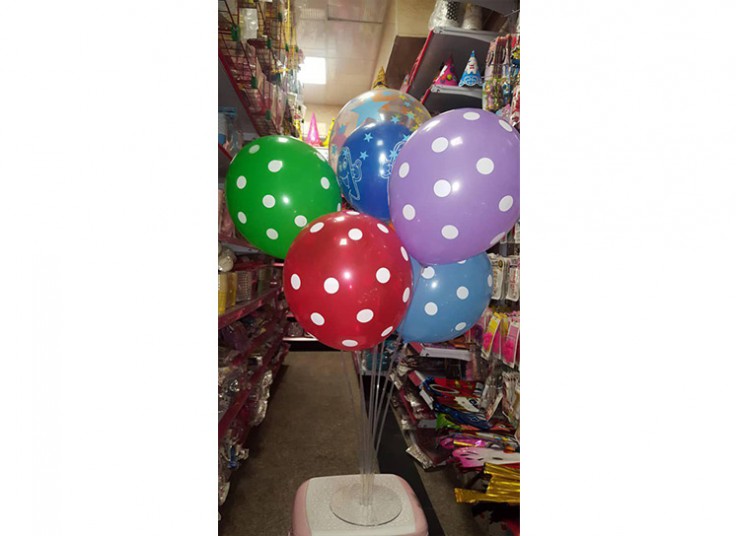 پکیج بادکنک پایه دار فروشگاه لاله