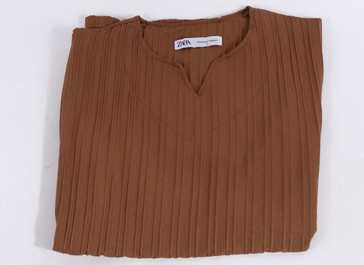 تیشرت مردانه یقه کوبایی طرح zara