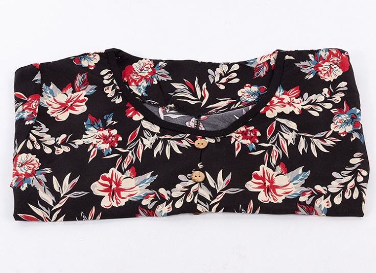 تونیک زنانه نخی آستین کوتاه