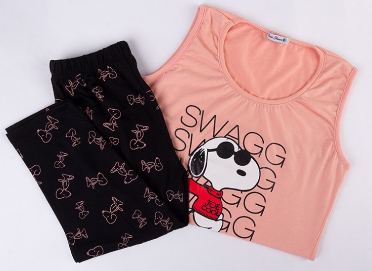 ست تاپ و شلوارک Snoopy