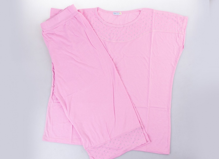 ست تاپ و برمودا سایز بزرگ زنانه Jeweled