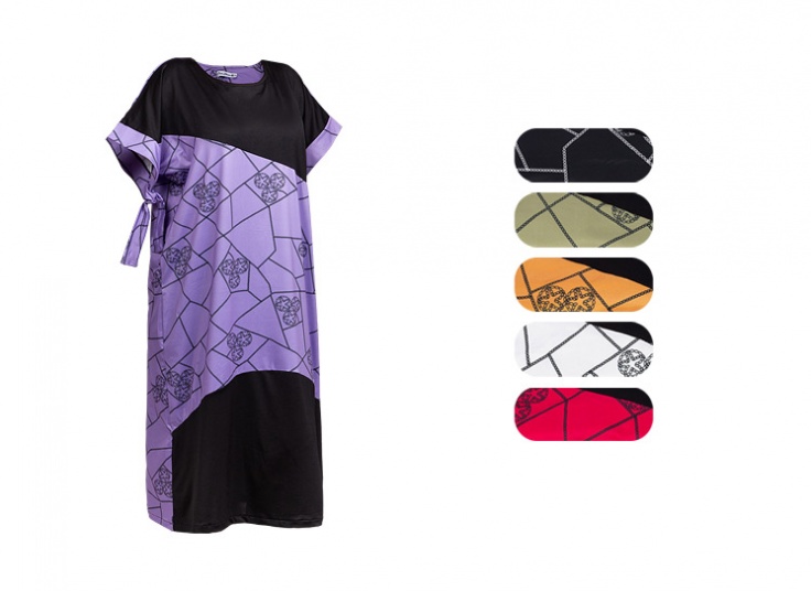 پیراهن آستین گره‌ای کد14551