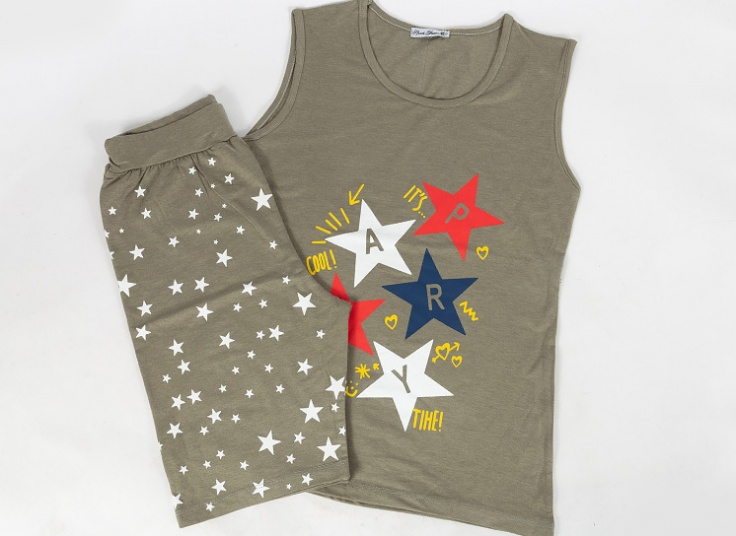 تاپ شلوارک چاپ ستاره