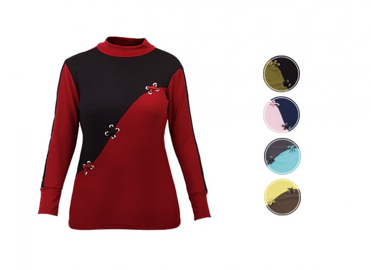 بلوز دو رنگ زنانه Cross