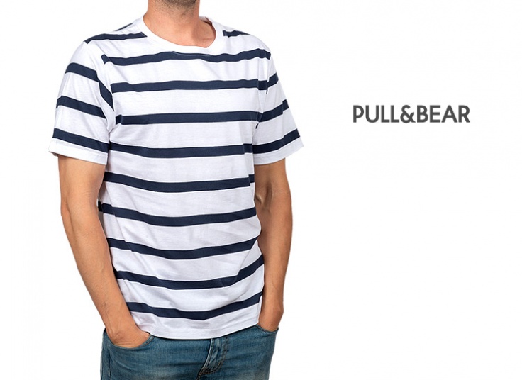 تیشرت راه راه مردانه Pull & Bear