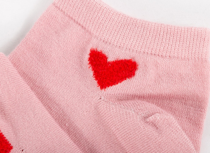 جوراب مچی زنانه طرح قلب TAJ