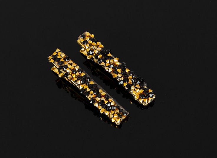 بسته دو عددی گیره مو کریستالی