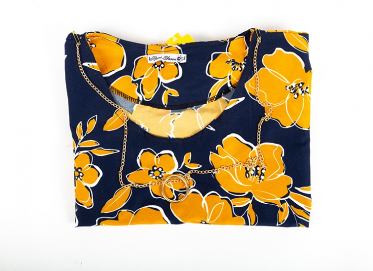 تونیک نخی گلدار