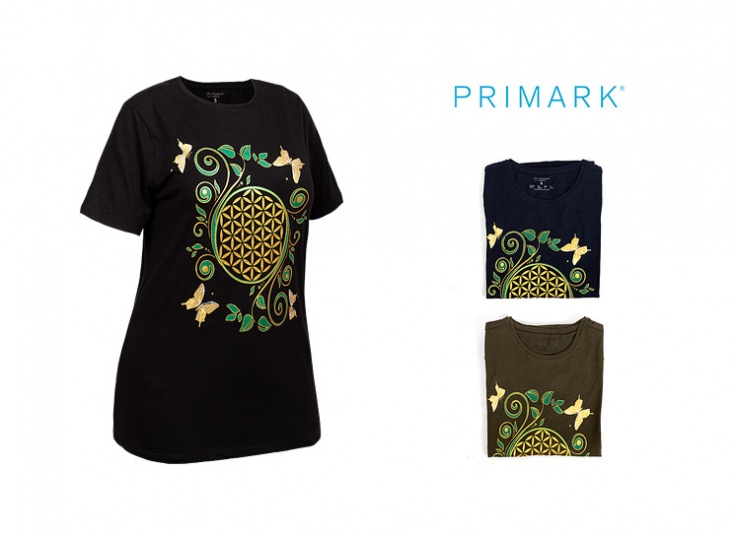 تیشرت زنانه Pirmark طرح شاپرک