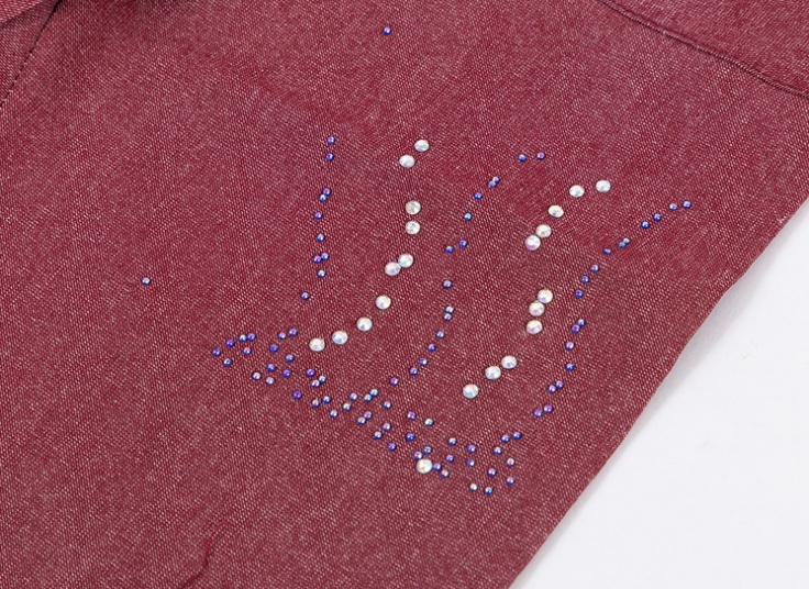 شلوار کتان دخترانه نگین دار