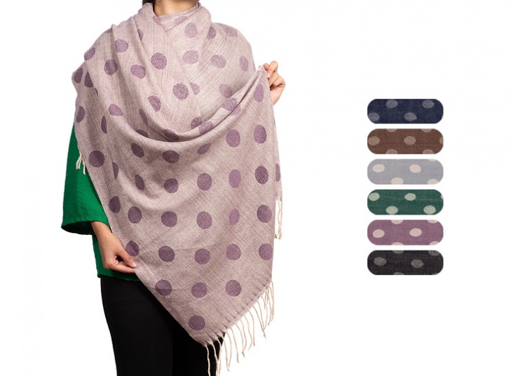 شال موهر دورو طرح توپی