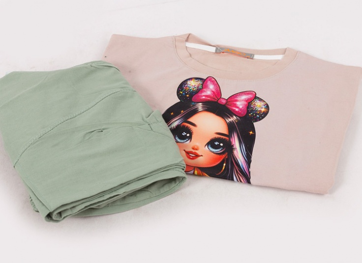 ست کراپ شلوار دخترانه JAAGO