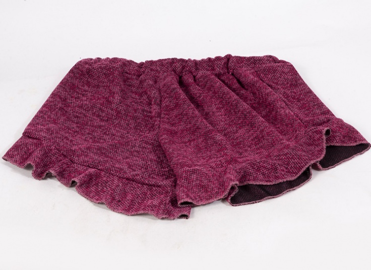 شورتک چین دار زنانه طرح بافت