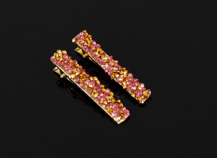 بسته دو عددی گیره مو کریستالی