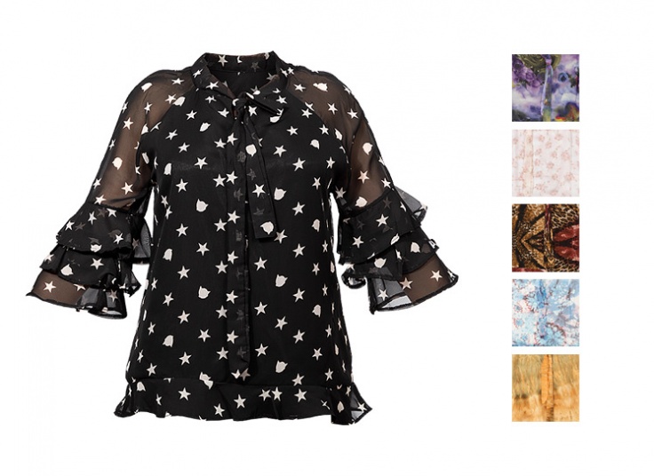 بلوز حریر گره ای