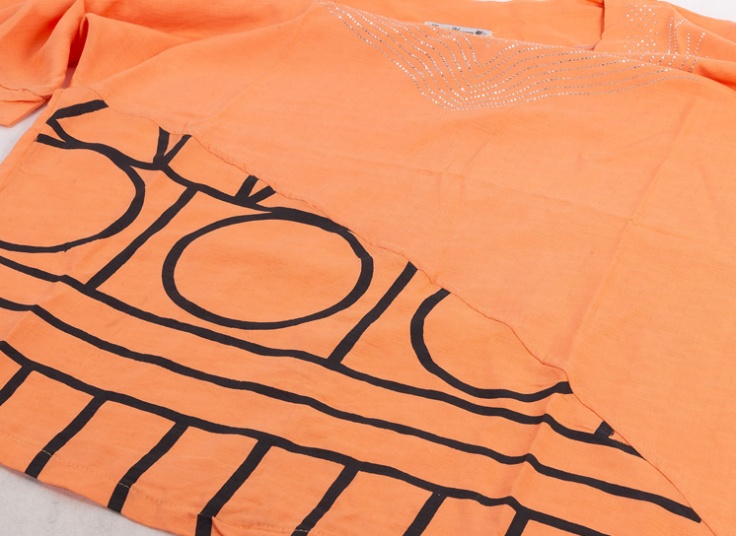 تیشرت نگین دار سایز بزرگ زنانه