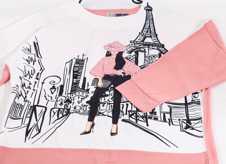 بلوز زنانه طرح ایفل